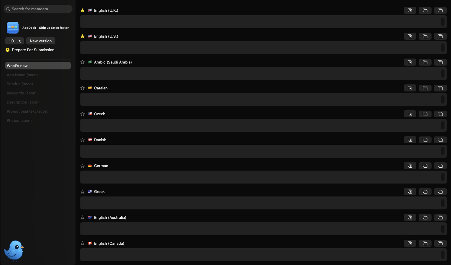 AppDock Interface